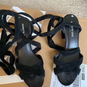 Kenneth Cole Wrap up Suede Sandals!